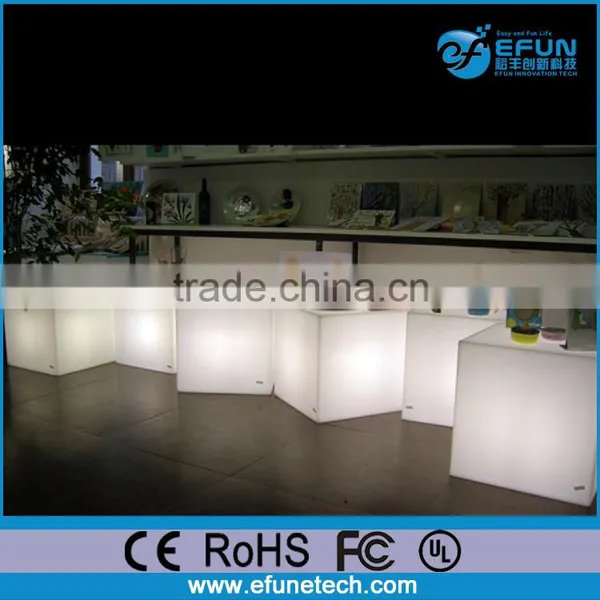 Rechargable Rgb Plastic Led Light Sitting Cubes,led Cube photo-4