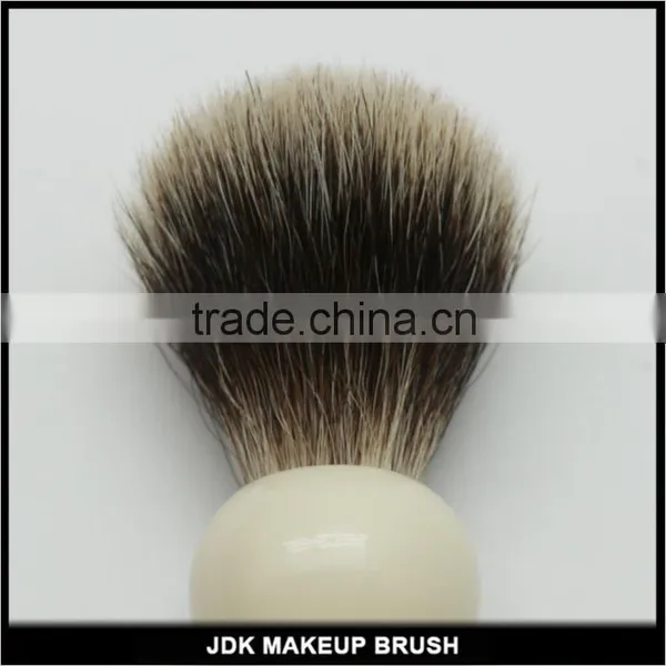 Milk White Color Resin Handle Silver Badger Hair Shaving Brush Wholesale Shaving Brushes Shaving Brush Knot photo-5