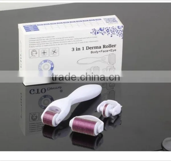 GTO 2015 Newest 180/600/1200 Pins 3 in 1 Derma Roller photo-4