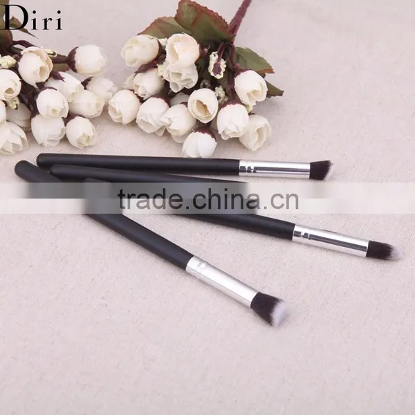 Portable Cosmetic 4pcs Black Angled Eye Liner Eyebrow Makeup Brushes photo-2