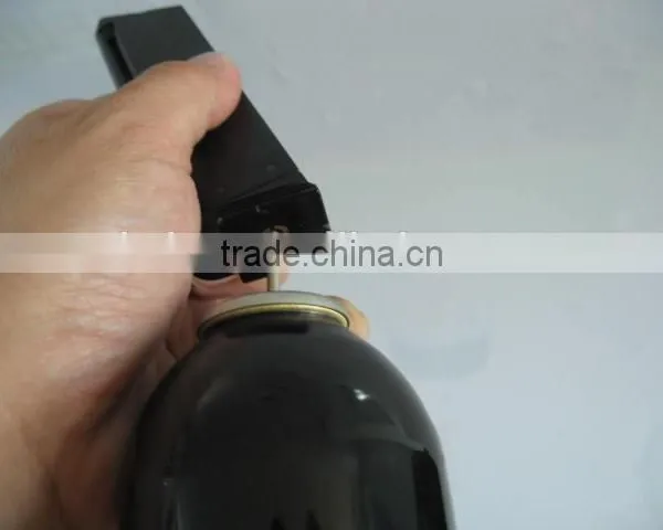 DOT.Tin Plate Airsoft Ultraforce Black Gas 15kg 1000ml photo-4