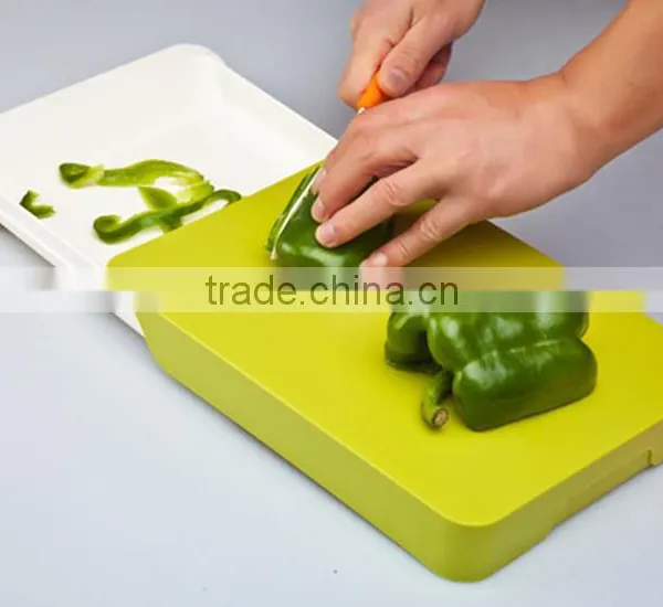 Plastic Chopping Board With Holder/Cutting Board With Drawer photo-2