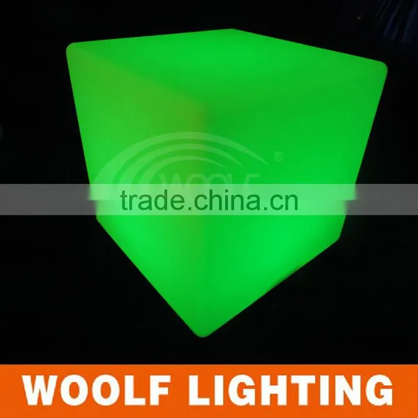 Light Up Outdoor Used Colourful Illuminated Color Changing LED Bar Cube Chair Cube Seat photo-5