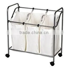 Vivinature Chrome Plating Frame Laundry Sorter With 4 Lift off Sorters photo-2