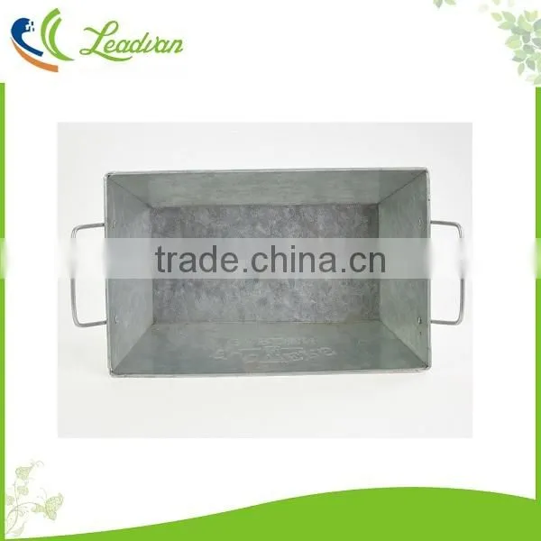 2017 High Quality Square Home Garden Decoration Zinc Metal Flower Pot photo-4