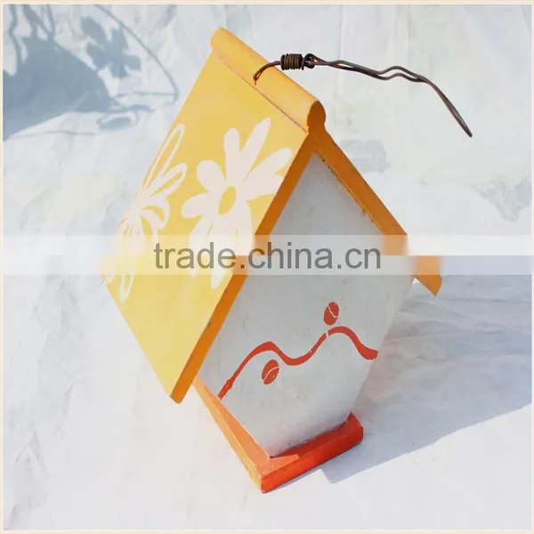Hot Sale Eco-friendly New Unfinished Wooden Bird House Wholesale photo-4