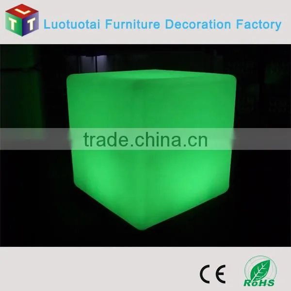 Illuminated Bar/club/ktv Furniture Glowing Led Cube Sitting Chair photo-4