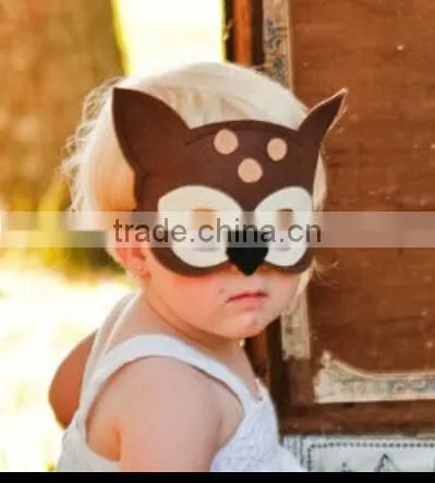 15052025 Kids Felt Coloring Cute Animal Party Face Mask photo-4