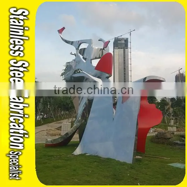 Sculpture Abstract Modern Sculpture Stainless Steel Outdoor Sculpture photo-1