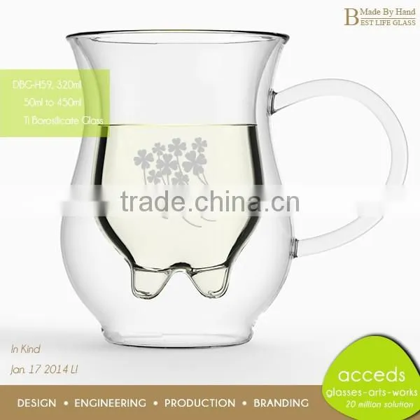 Unique Borosilicate Beautiful Heat Resistant Glass Milk Pot photo-6