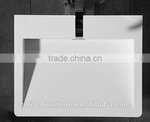 Acrylic Solid Surface Corian New Design Hote Bathroom Basin Stand photo-2