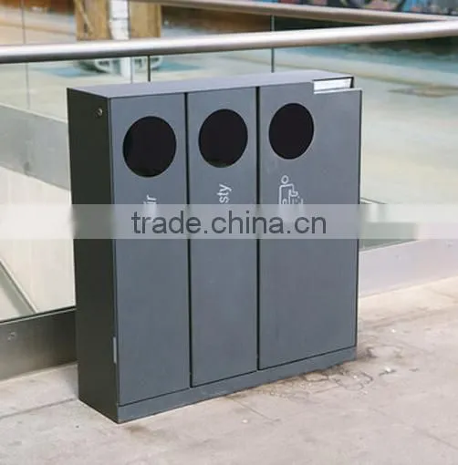 Arlau Metal Steel Street Waste Segregation Dustbin photo-4