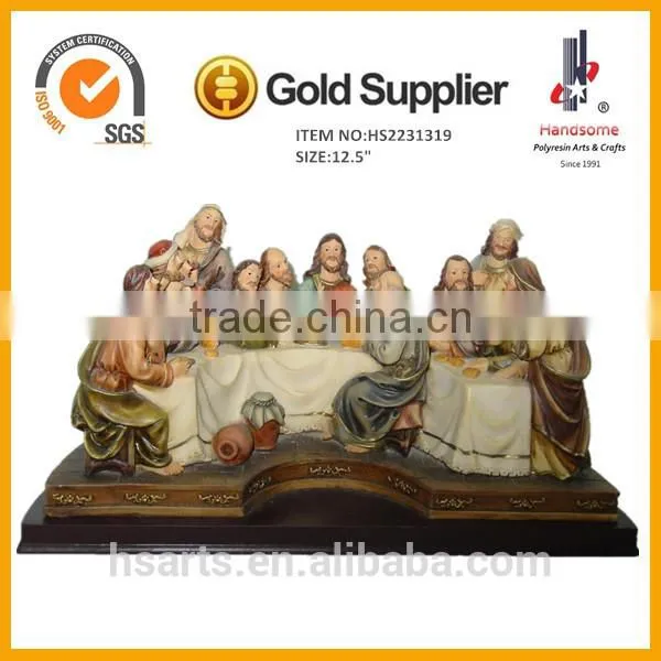15" Last Supper Religious Statue Arts and Crafts for Christmas photo-5