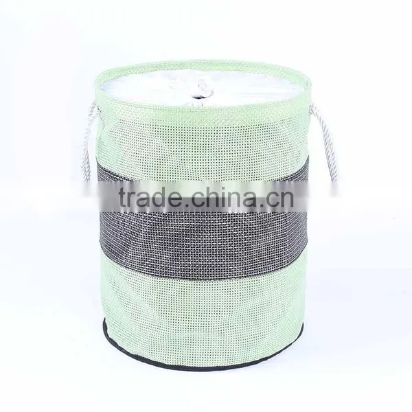 Folding Laundry Hamper With Closing, Bathroom Basket photo-2
