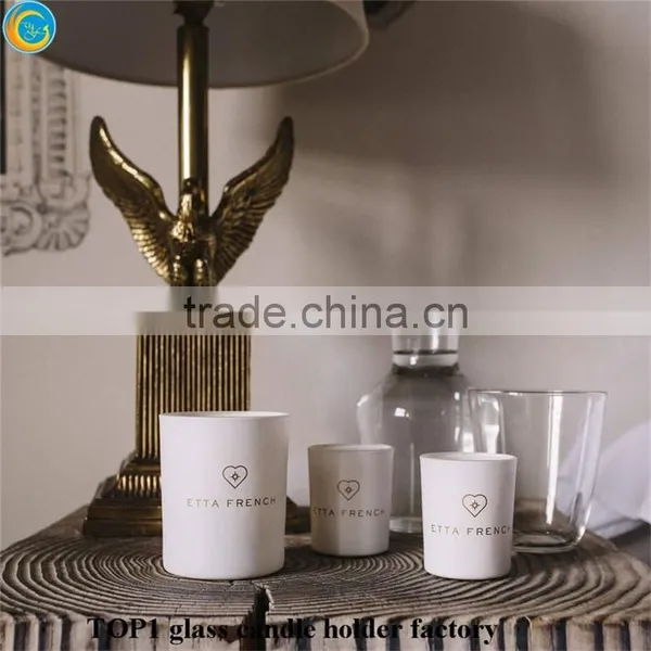 Candle Holders for the Wall Glass Candle in Colored Jar Wit Lid photo-2