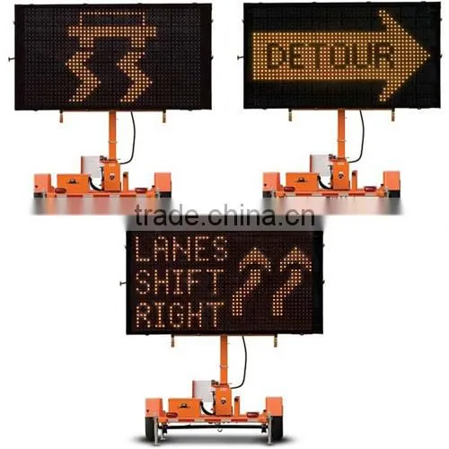 Mobile Variable Message Board Sign and Trailer Manufacturer , Graphic Display, Solar LED and Battery Powered WTMMB photo-2