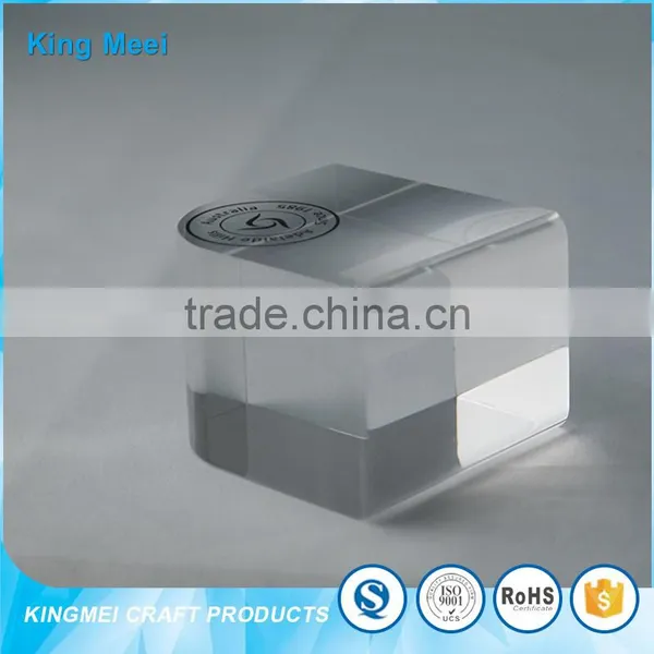 High Quality Clear Acrylic Cube Product Signage photo-3