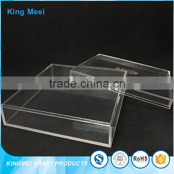 China Factory Custom Acrylic Cube Storage Boxes With Lid photo-3