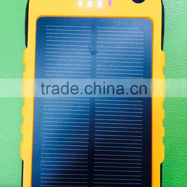 Waterproof Solar Power Bank Capacity 10000mAh With AC Charger and USB Cord for Mobile Phones and USB Devicecs photo-3