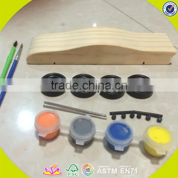 2017 Wholesale Children Creative Wooden Diy Painting Toy W03A084 photo-4