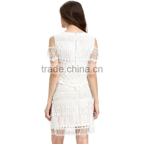 Domin Fashion Latest 2 Piece Style Fancy Lace Dress photo-5