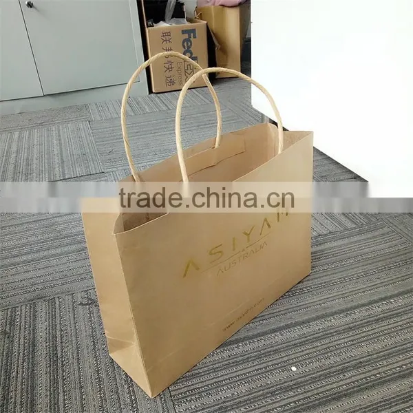 2017 Custom High End Recycled Brown Paper Bag photo-2