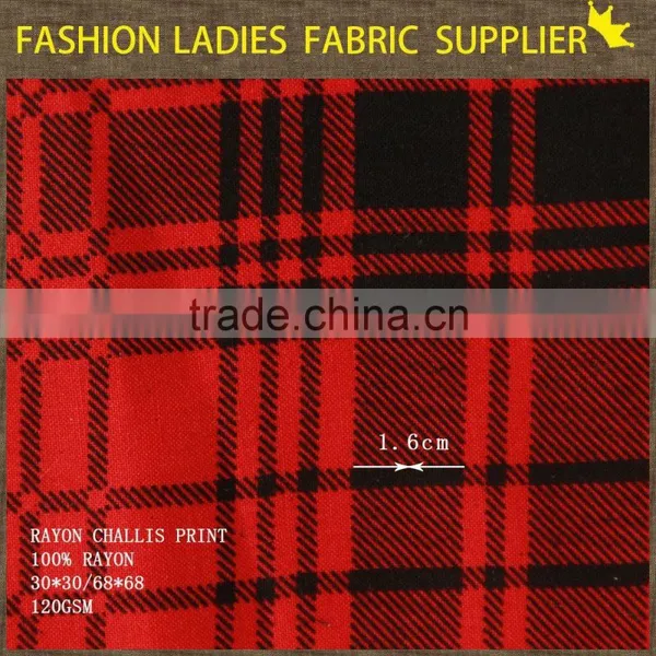 Cicheng Brand Stripe Design 100% Rayon Chaliis Print Fabric photo-2