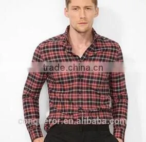 Men's High-grade Pure Cotton Plaid Shirt BSRT0070 photo-2