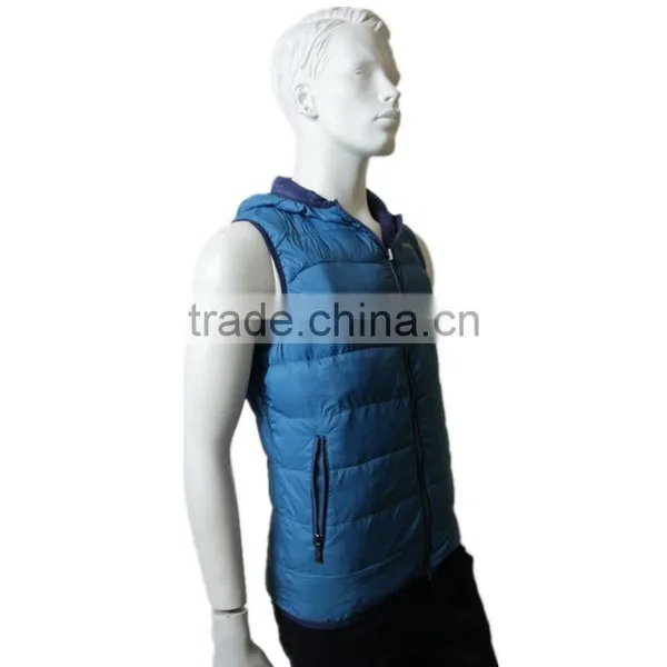 2014 2015 High Fashion Men's Casual Coat Winter Coat Sleeveless Long Coat photo-2