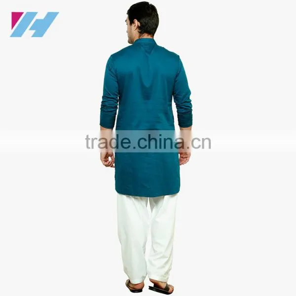Men's Clothing Long Sleeve Knee Length Cotton Kurta Designs photo-3