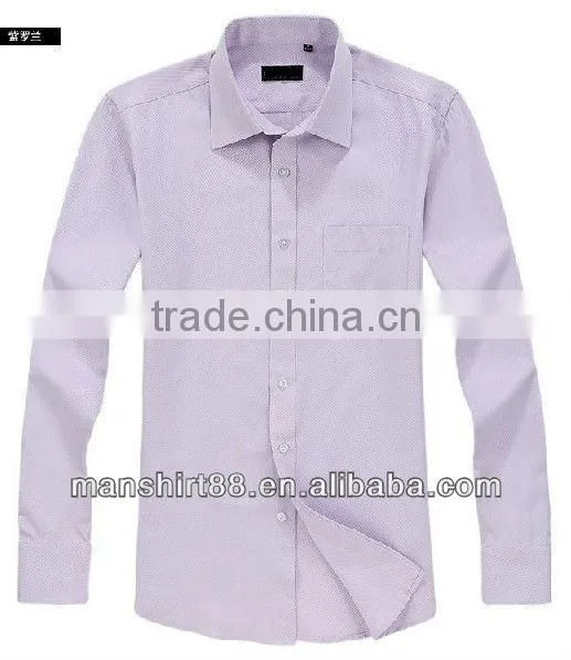 Latest Slim Fit Style 100%Cotton High Quality Peaked Collar Shirt for Men photo-2