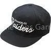 5 / 6 / 7 Panel Black Vintage Baseball Caps , Logo Printed Embroidery Hats With Plastic Buckle