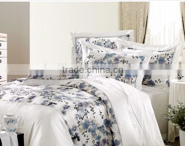 Luxury White Silk Bedding Set Silk Satin Bedspreads 100% Silk photo-2