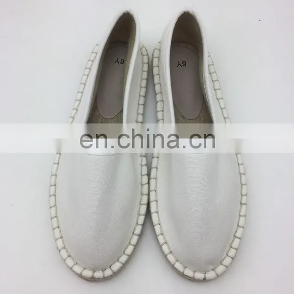 Wholesale White Canvas Shoes Customized Espadrilles Women photo-3