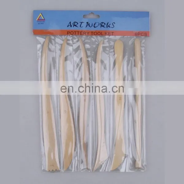 6pcs 8" Wood Clay Modeling Tool Set photo-4