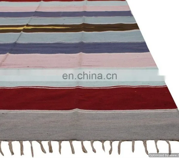 Indian Cotton Rugs Ethnic Hand Woven Dariya Decorative Carpet Handmade Runner Yoga Mat photo-2
