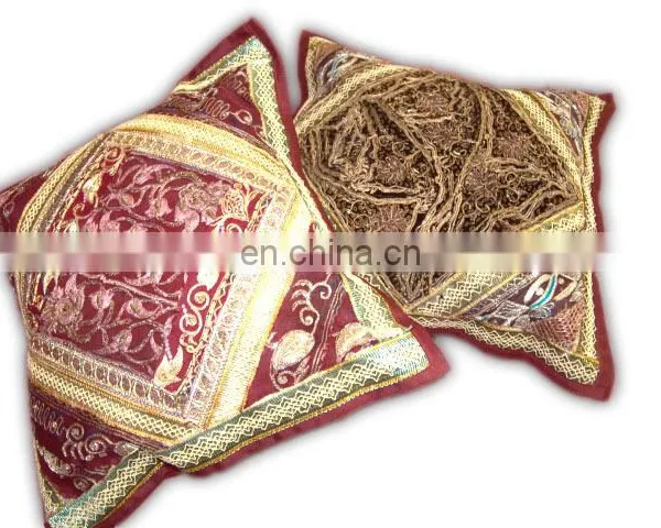 Khambria Work Indian Traditional Ethnic Cushion Cover Wholesale photo-3