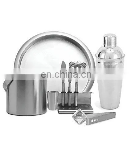 High quality stainless steel barware set/ bar tools and equipments/ metal barware