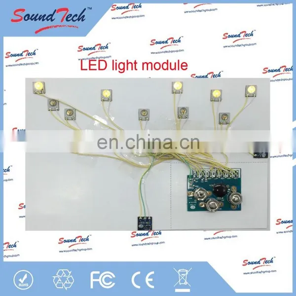 Logic ICs Type Programmed Sound Module and Fiber Optics for Magainze Insert photo-2
