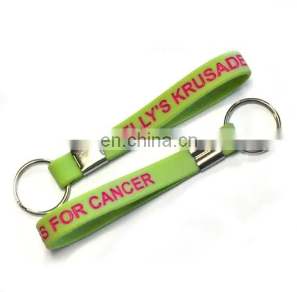 PG007 Logo Imprinted Customized Promotional Gifts Silicone Key Chain photo-2