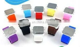 Mix Colors Mirror LED Digital Date Sport Watch Factory Derect Sal