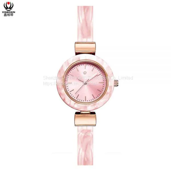 XINBOQIN Supplier Custom Brand Luxury Ladies Luxury Japan Movement PC21 Quartz Acetate Watch photo-2