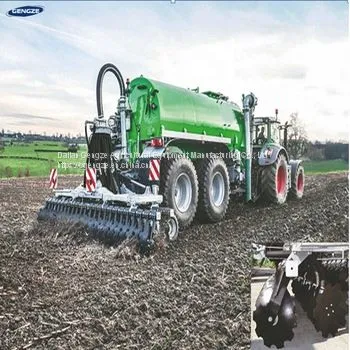 Multi-functional liquid manure fertilizer broadcast slurry spreader with plow function