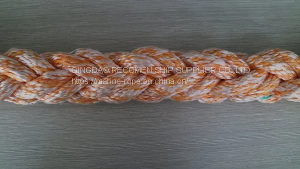 RECOMEN Hot Seller 8 Strand 30mm Polypropylene Mooring Rope Double Braided Rope Mooring 20 mm 22mm Mooring Rope photo-3
