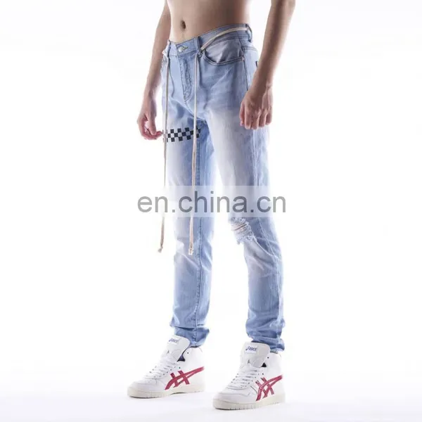 DiZNEW European Casual Wholesale Denim Men Plain Jeans photo-2