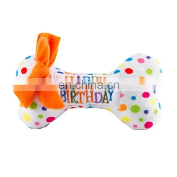 Soft Stuffing Cupcake Squeaky Dog Birthday Cake Plush Toy photo-7
