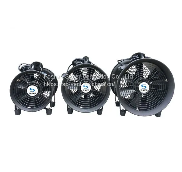 Custom Black Portable Ventilator Fan Black Portable Blower Manufacturer Ventilation Equipment Factory photo-2
