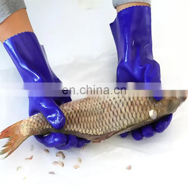 Working Hands PVC Coated Heavy Duty Rubber Gloves For Handling Chemicals photo-4