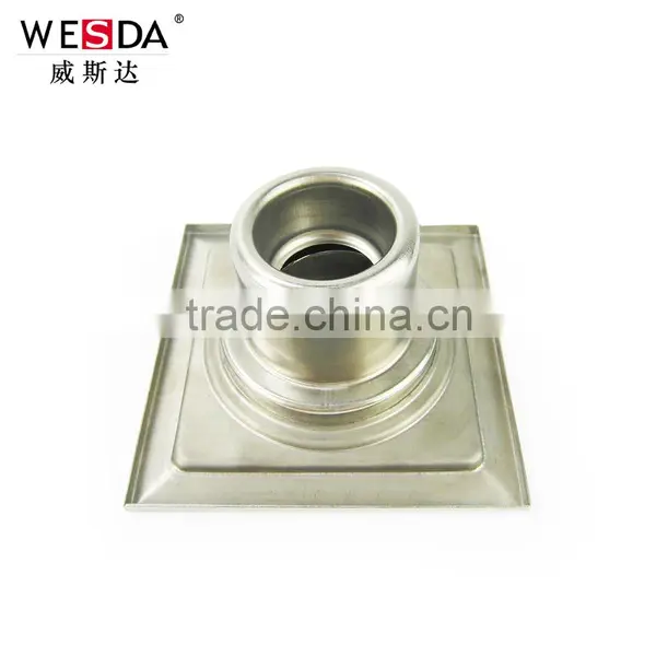 WESDA 3.5inch New Style Full Set Adjustable Floor Drain With Bottom Outlet Stainless Steel Floor Drain,roof Drain, Shower Drains photo-4