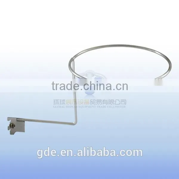 Metal Chrome Hat Display Rack for Slatwall photo-4
